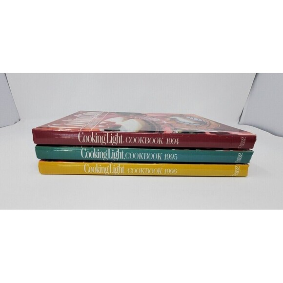 VINTAGE COOKBOOK LOT COOKING LIGHT 1994 1995 1996 OXMOOR HOUSE HARDCOVER RECIPES - Picture 2 of 14